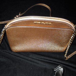 Michael Kors Emmy Gold Crossbody Shoulder bag